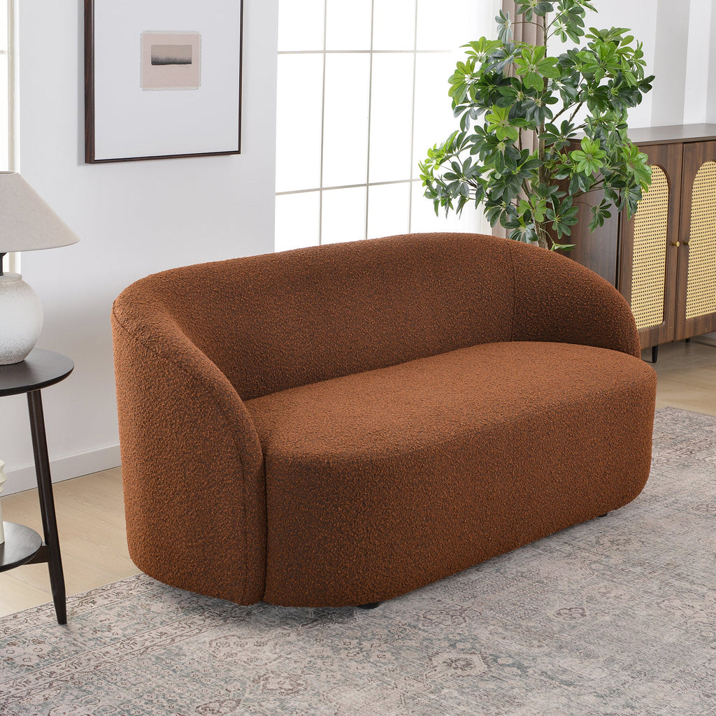 Everitte Bouclé Loveseat Sofa