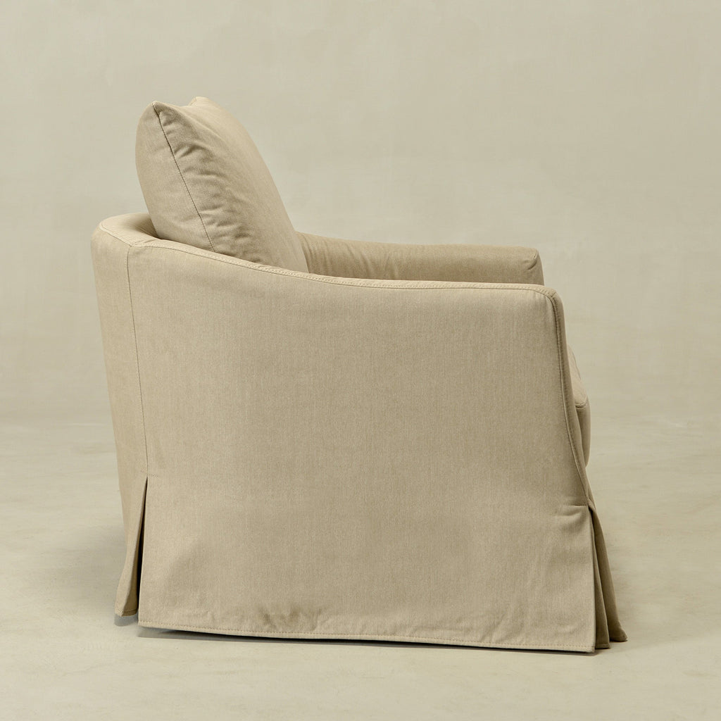 Eliza Slipcover Swivel Barrel Chair