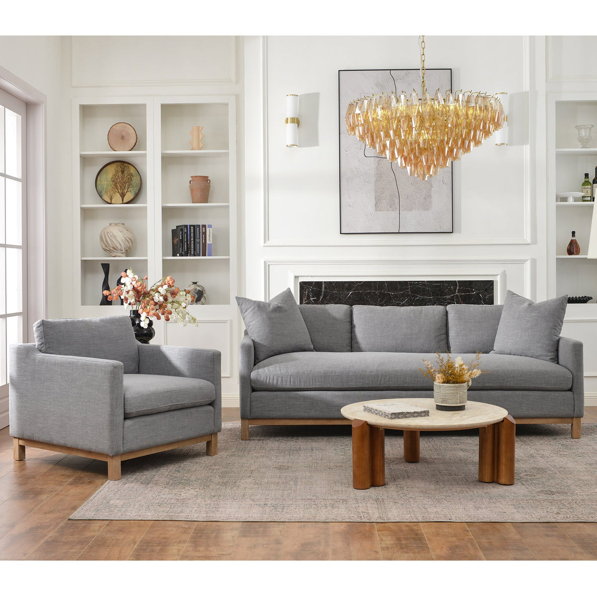 Albert Premium Linen Armchair