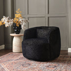 Teratect Exclusive | Ashlie Sculpted Jacquard Swivel Barrel Chair