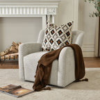 Vestie Chenille Swivel Barrel Chair