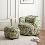 Teratect Exclusive | Ashlie Embroidered Fabric Swivel Chair