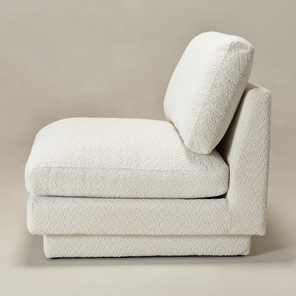 Montyne Bouclé Armless Chair