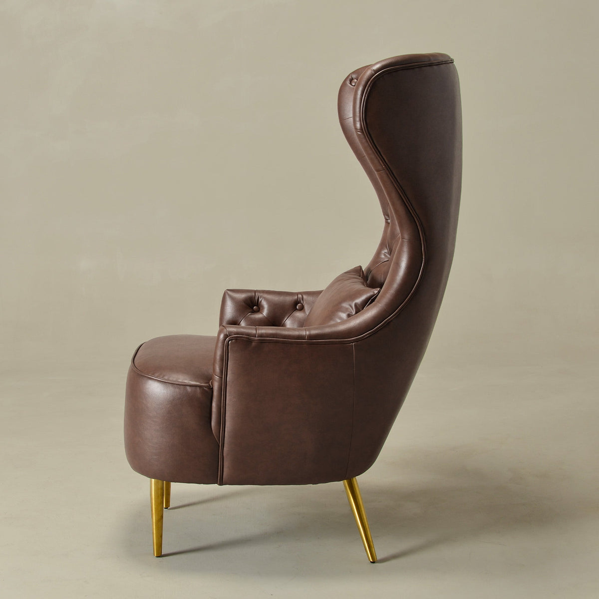 Letitia Faux Leather Wingback Chair