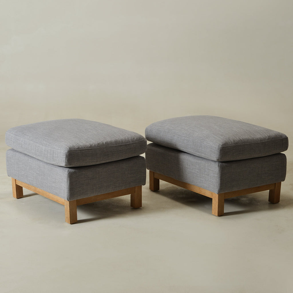 Albert Premium Linen Ottoman