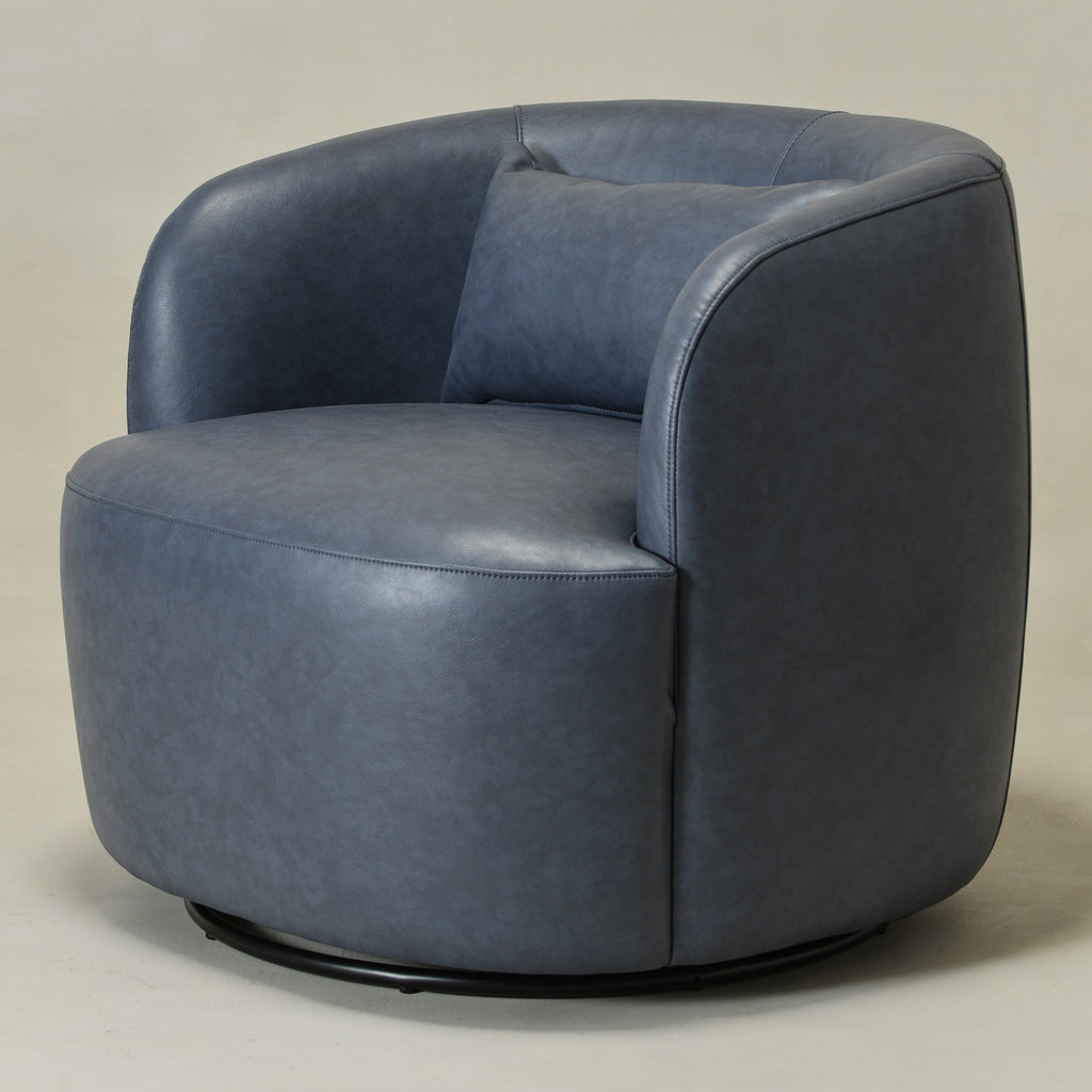 Ashlie Faux Leather Swivel Chair