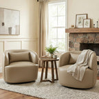 Ashlie Faux Leather Swivel Chair