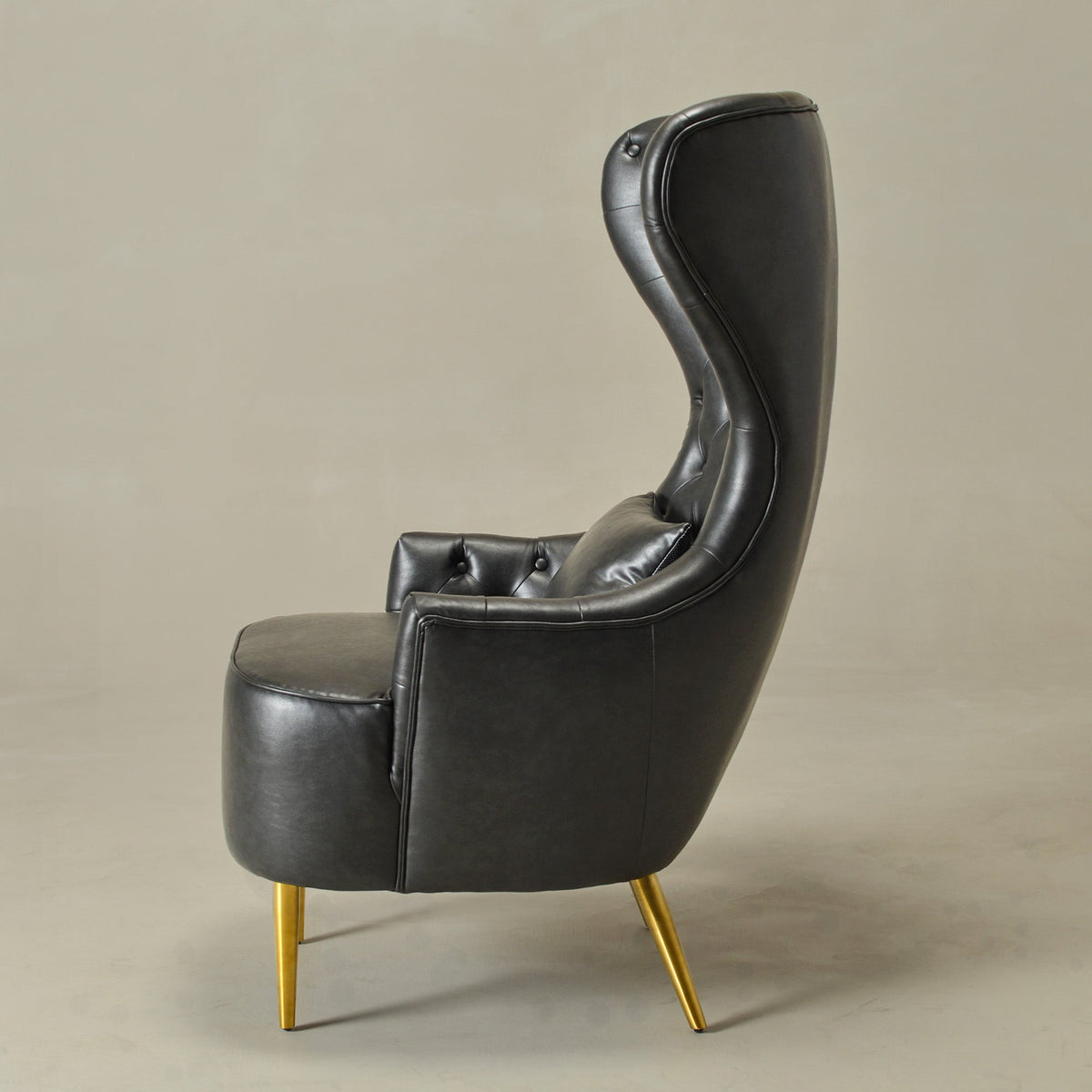 Letitia Faux Leather Wingback Chair