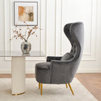 Letitia Velvet Wingback Accent Chair