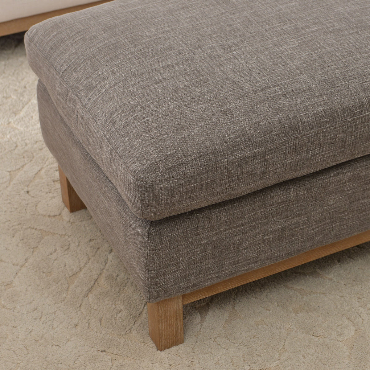 Albert Premium Linen Ottoman