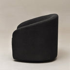 Susie Bouclé Swivel Barrel Chair