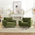 Tiziano Tufted Armchair with Accent Pillows
