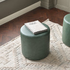 Elof Faux Leather Ottoman