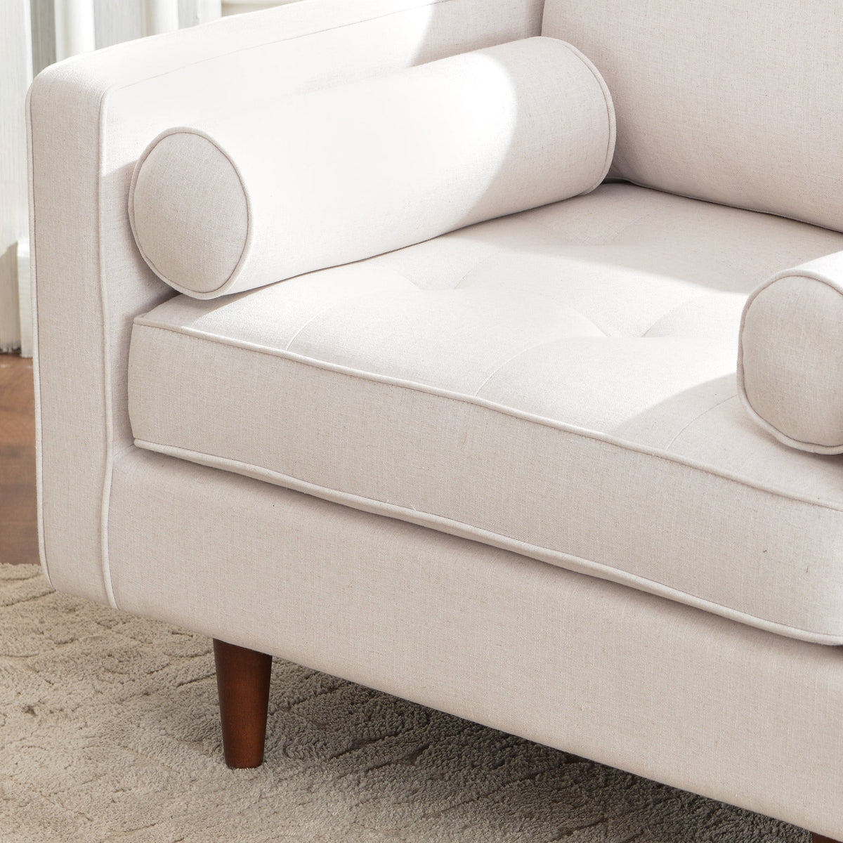 Tiziano Tufted Armchair with Accent Pillows