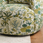 Teratect Exclusive | Ashlie Embroidered Fabric Swivel Chair