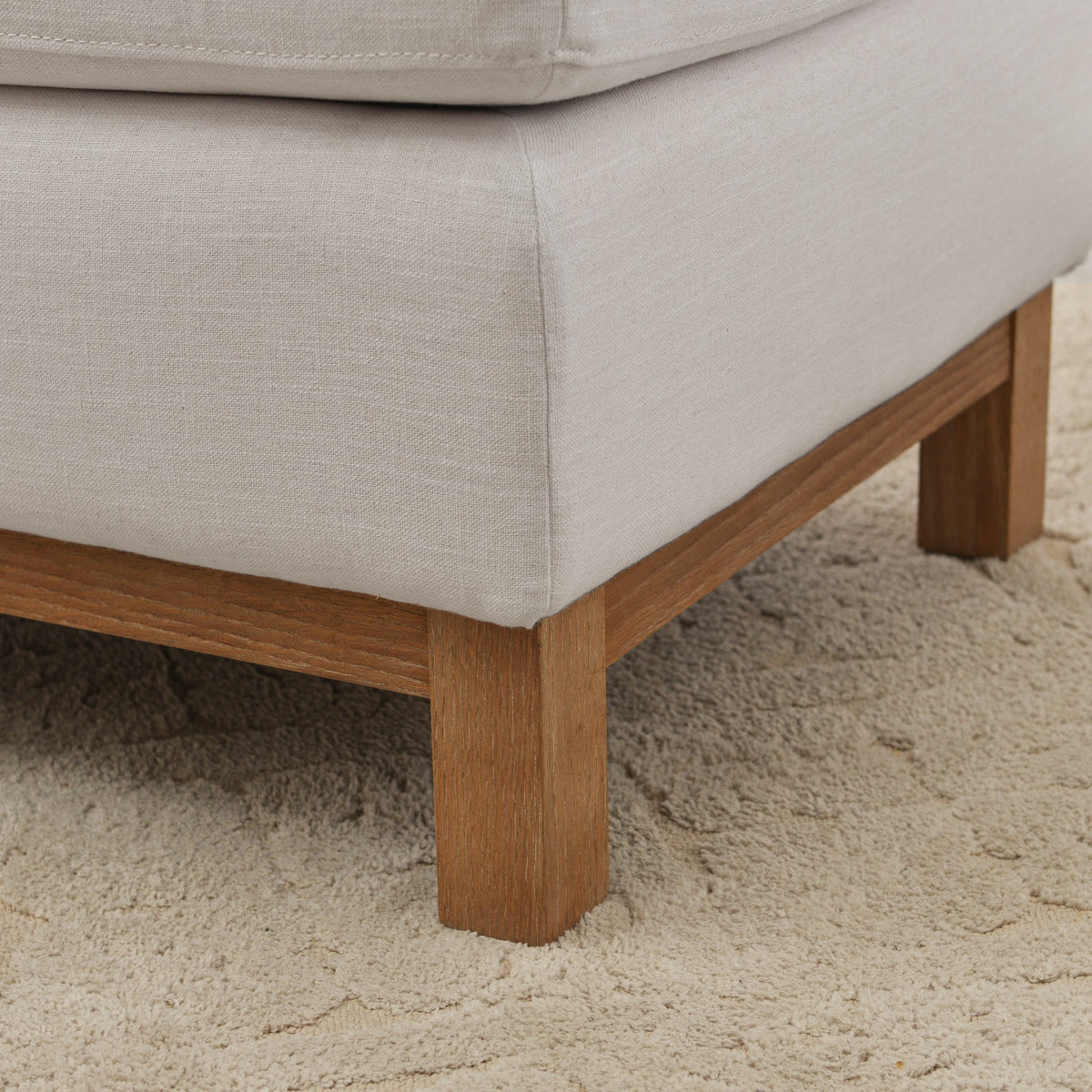 Albert Premium Linen Ottoman