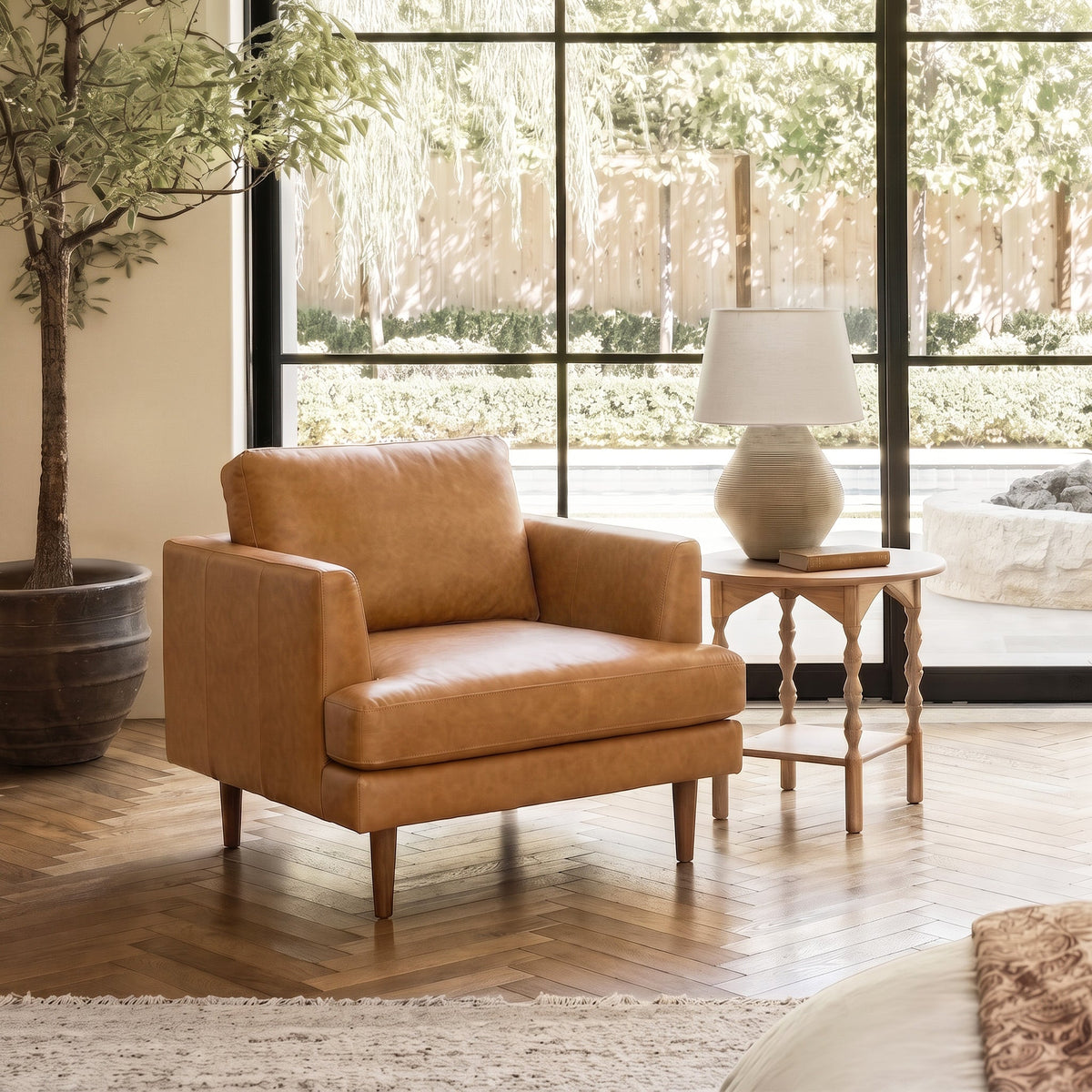 Samuel Premium Leather Armchair