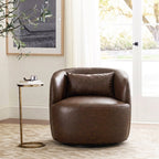 Ashlie Faux Leather Swivel Chair