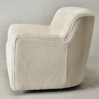 Vestie Chenille Swivel Barrel Chair