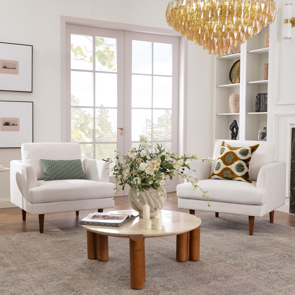 Samuel Tapered Linen ArmChair