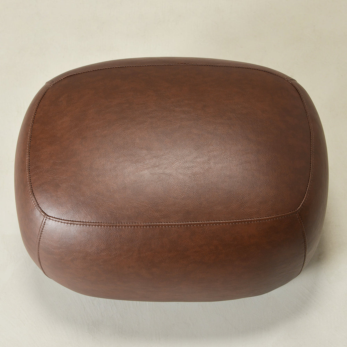 Elmer Faux Leather Ottoman