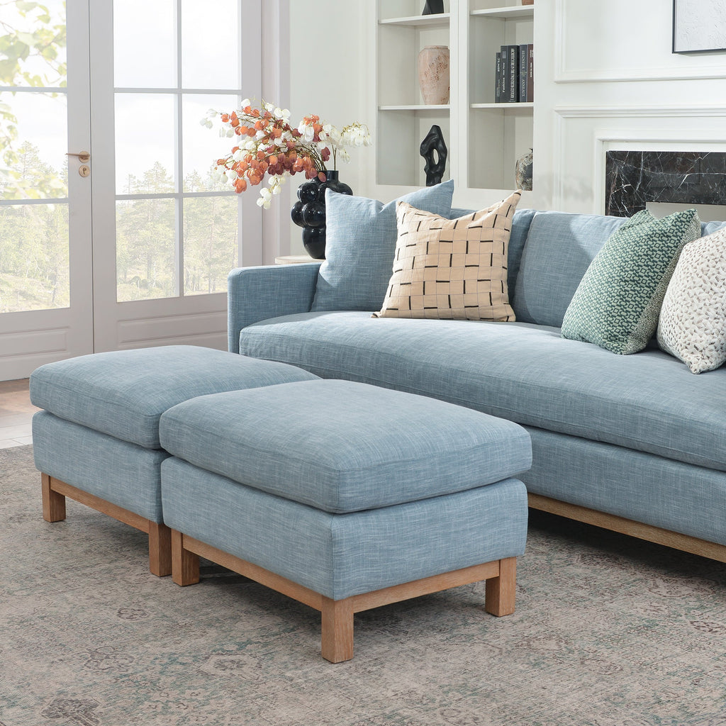 Albert Premium Linen Ottoman