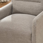 Clara Linen Slipcover Swivel Chair