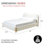 Dorothy Linen Platform Bed