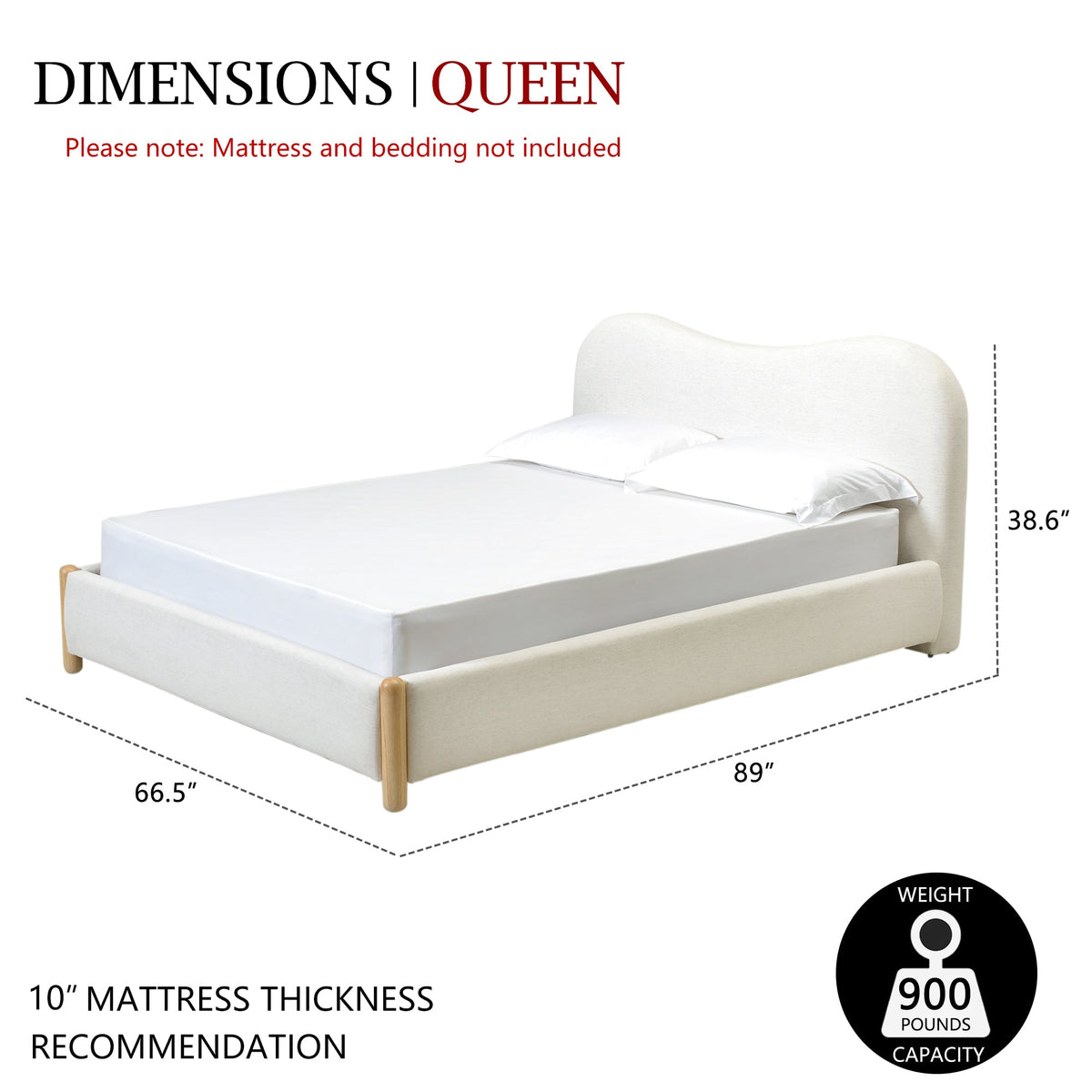 Dorothy Linen Platform Bed