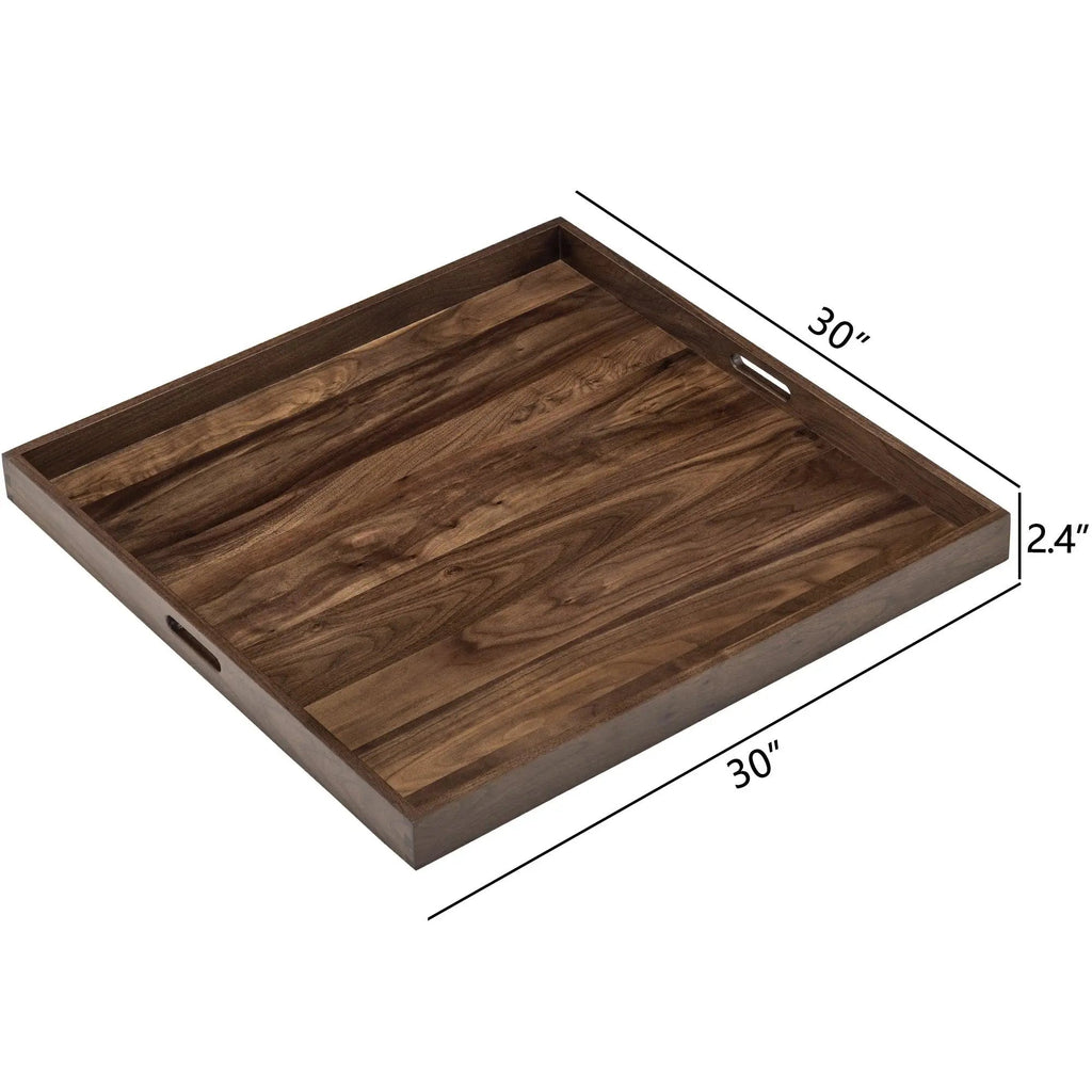 Teratect Square Black Walnut Serving Tray