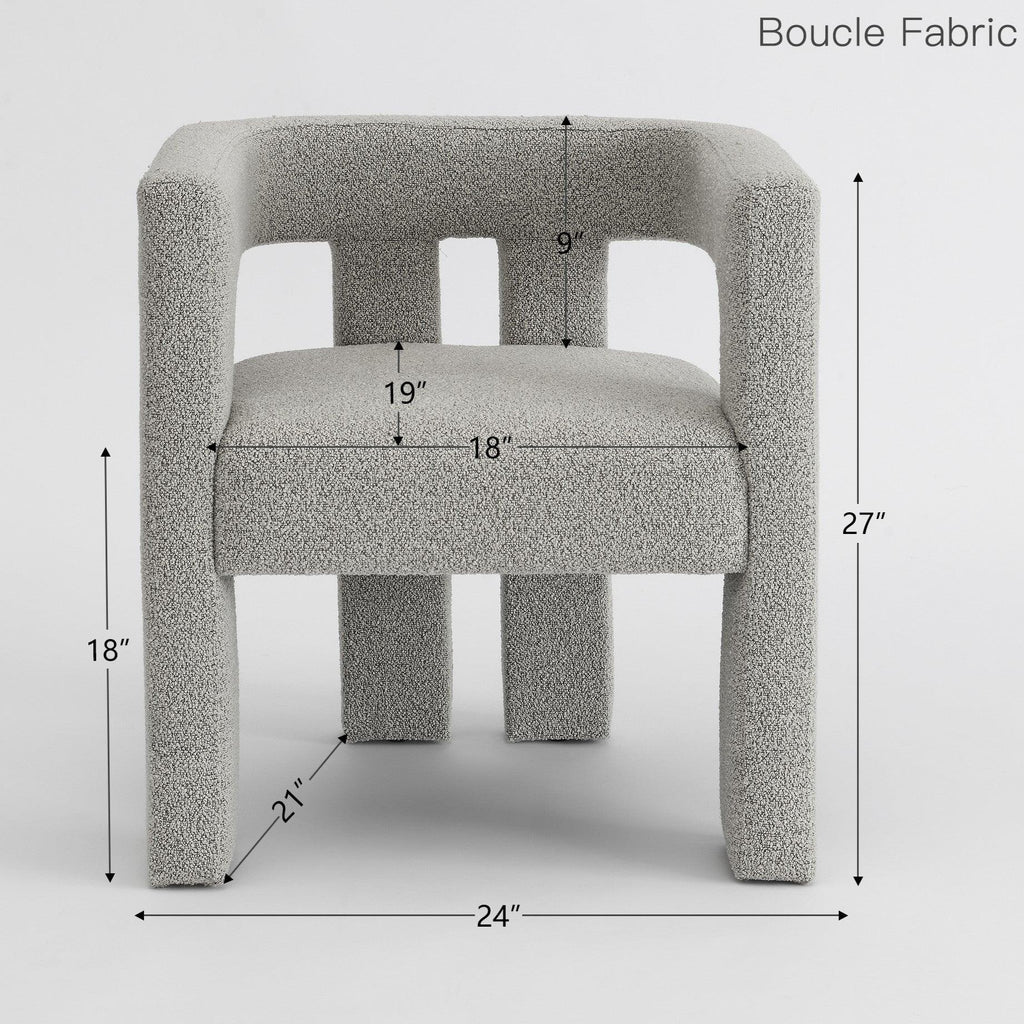 Hal Modern Bouclé Armchair Set