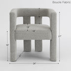 Hal Modern Bouclé Armchair Set