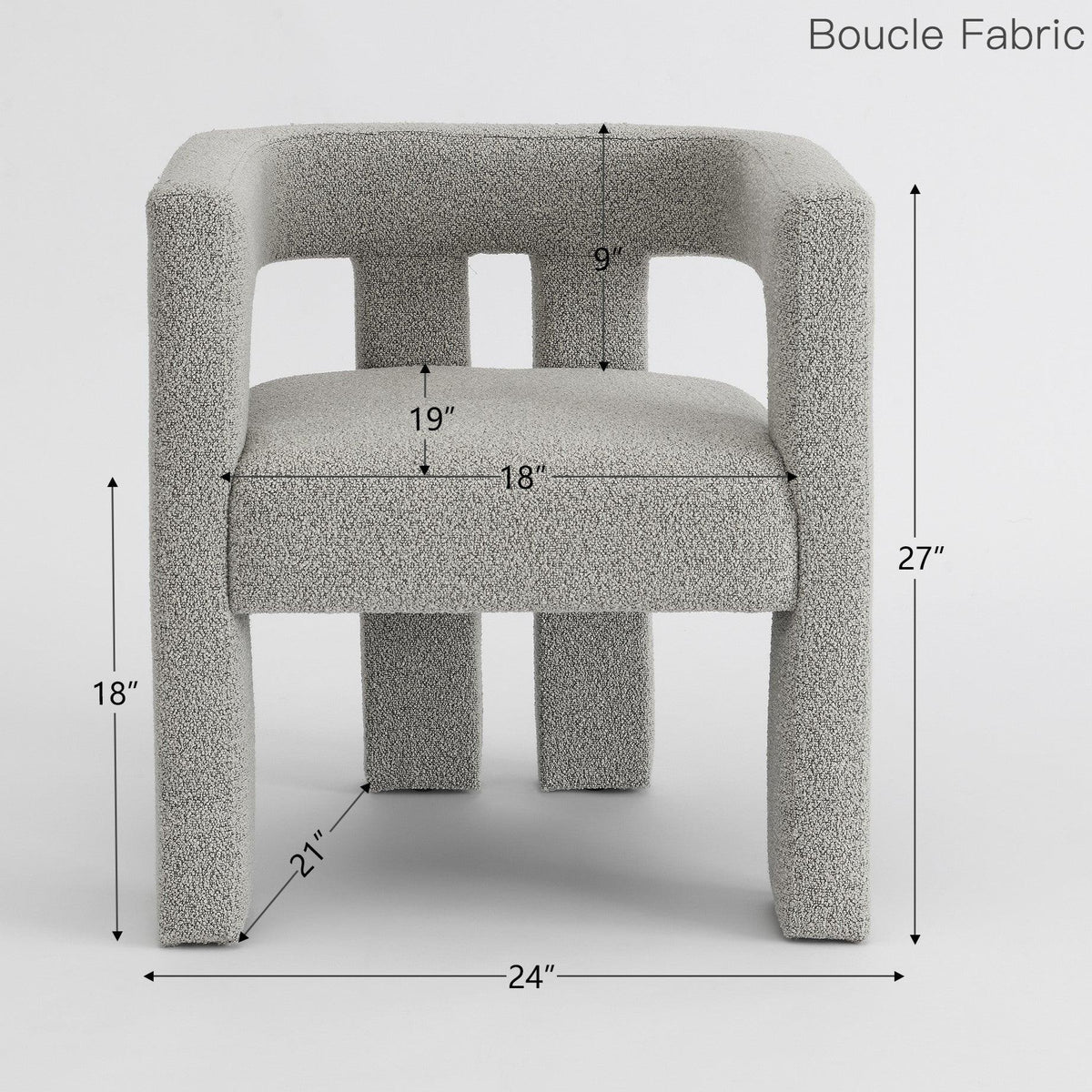 Hal Modern Bouclé Armchair Set