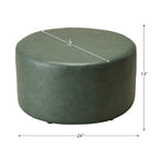 Elof Faux Leather Ottoman