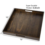 Teratect Square Black Walnut Serving Tray