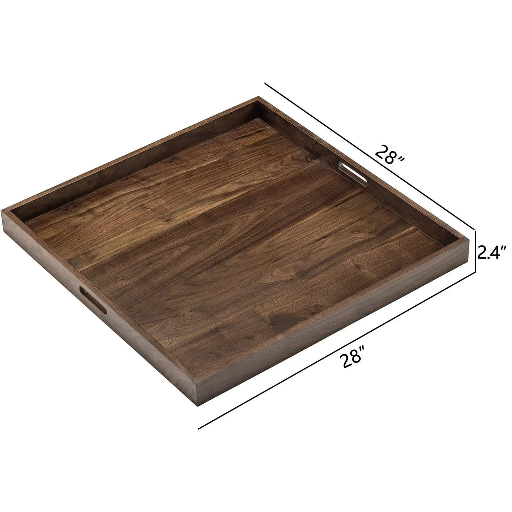 Teratect Square Black Walnut Serving Tray