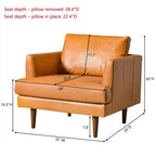 Samuel Premium Leather Armchair