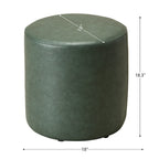 Elof Faux Leather Ottoman