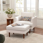 Samuel Tapered Arm Chair with ottoman