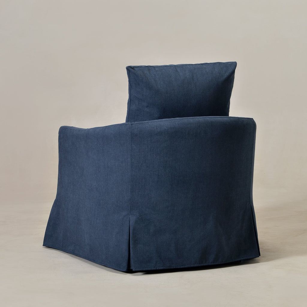 Eliza Slipcover Swivel Barrel Chair