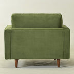 Tiziano Tufted Armchair with Accent Pillows