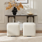 Ida Bouclé Square Ottoman