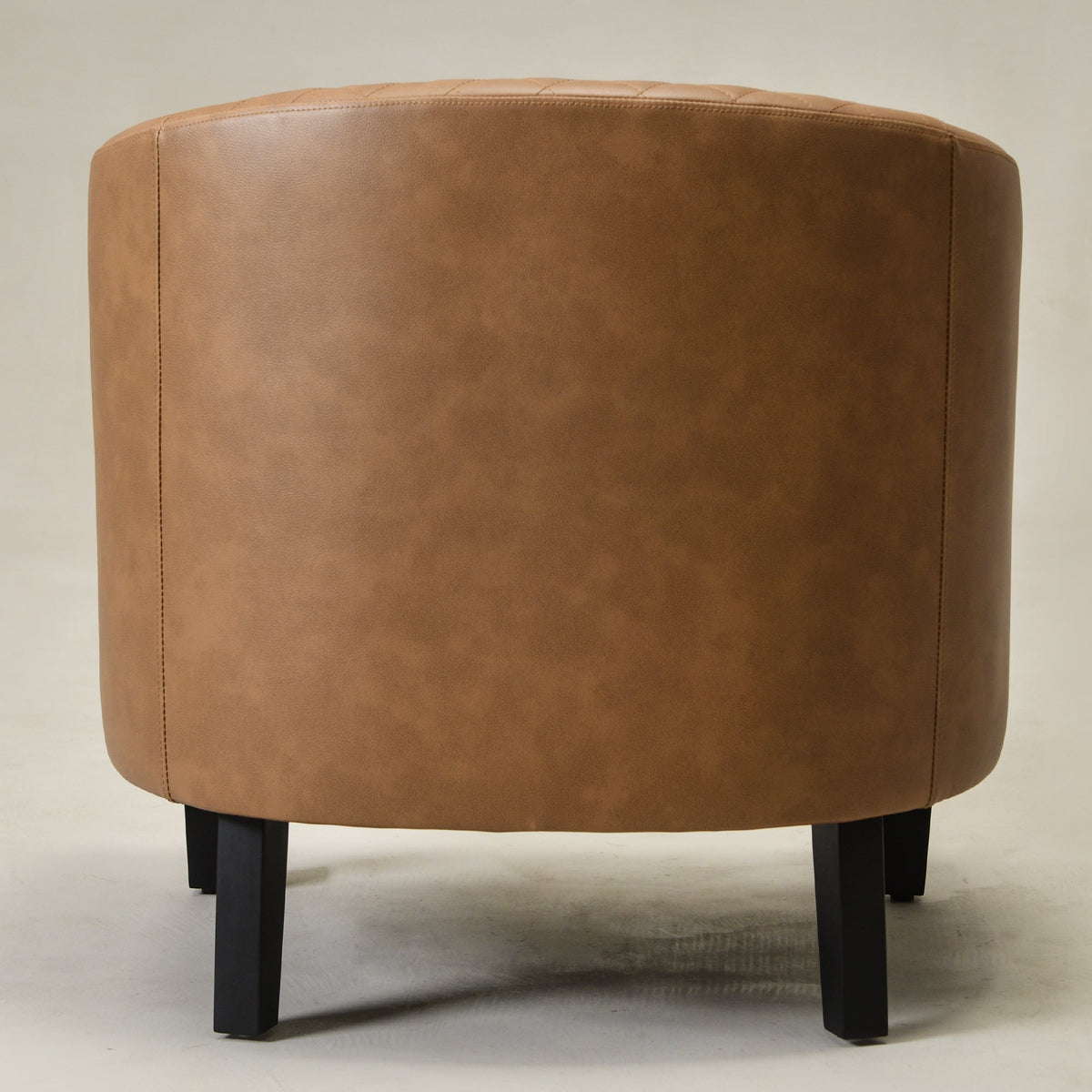 Louis Faux Leather Tufted Club Chair