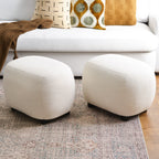 Elmer Linen Ottoman