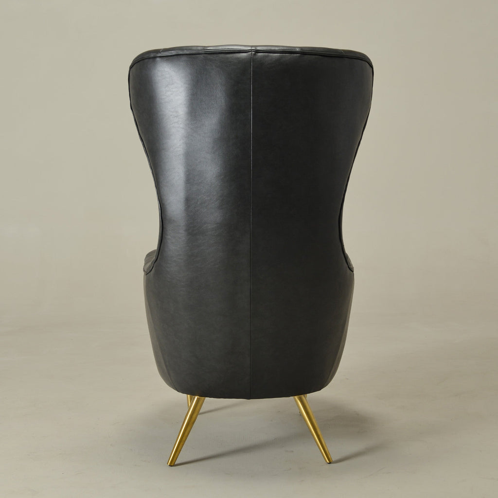 Letitia Faux Leather Wingback Chair