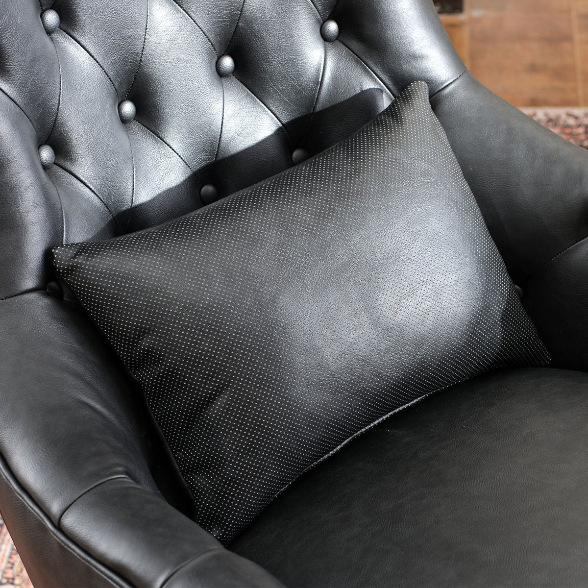 Letitia Faux Leather Wingback Chair