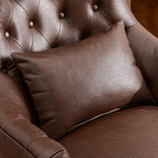 Letitia Faux Leather Wingback Chair