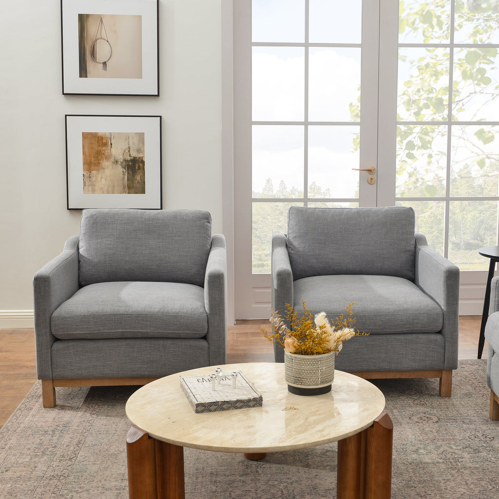 Albert Premium Linen Armchair