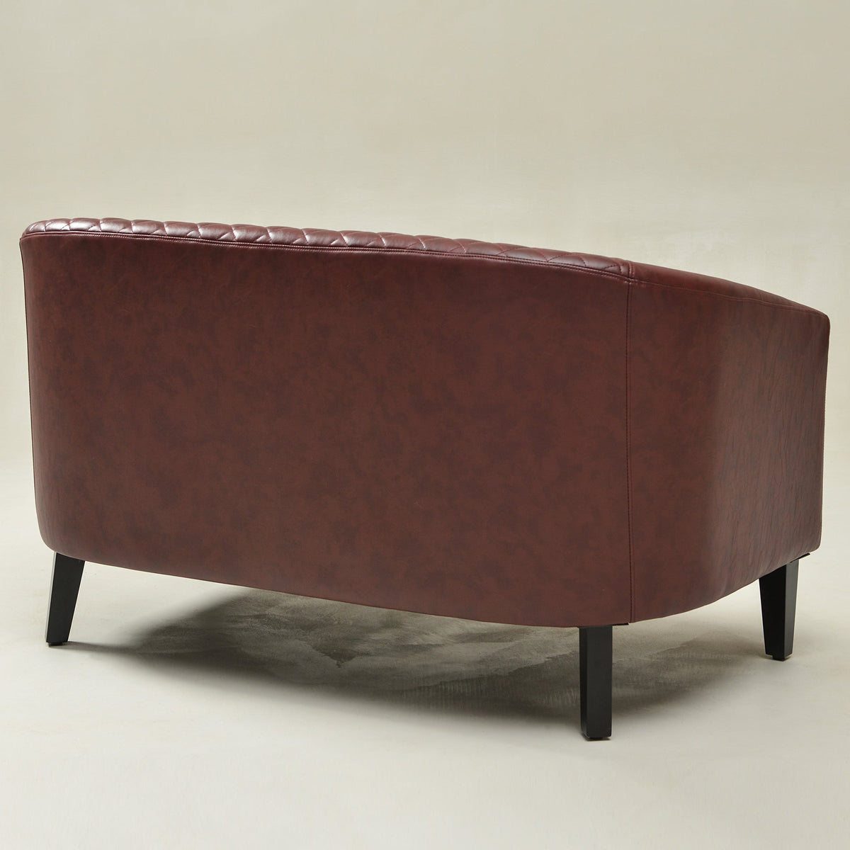 Logan Faux Leather Tufted Loveseat