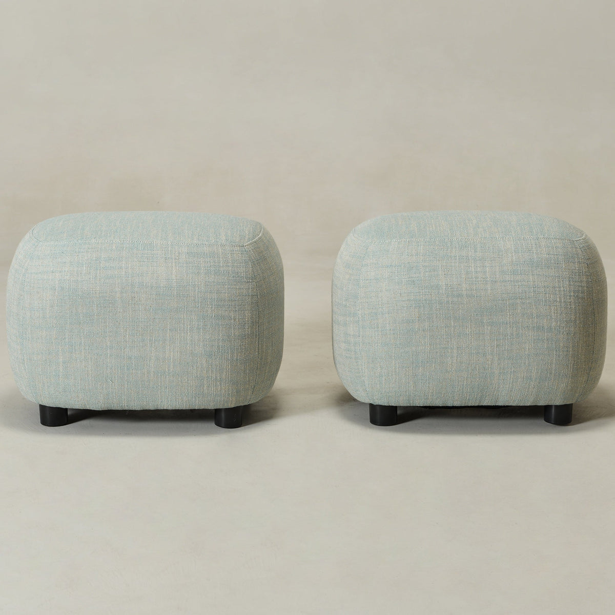 Elmer Linen Ottoman